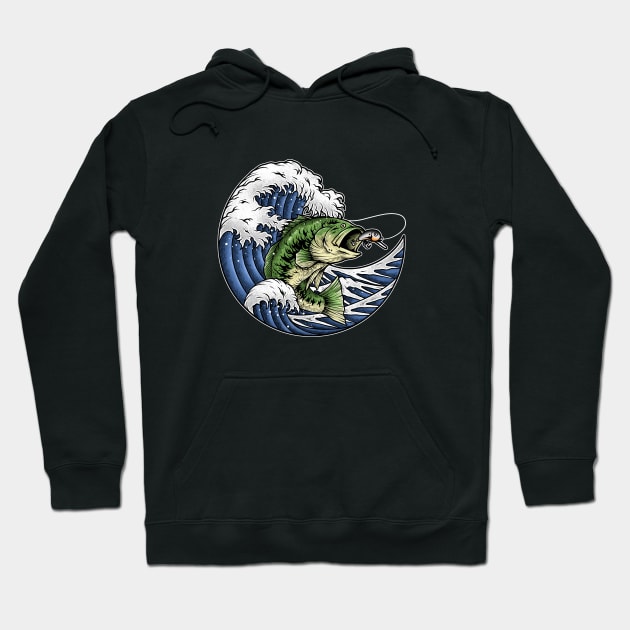 The Great Bass fishing hunter Hoodie by damzu